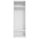 Корпус модуль 1 Спейс Мир Мебели h-2200*800 Space СМ на 2 фасада, нимфея альба (белый), артикул CM-SPM1-220-80-NA, фото 2