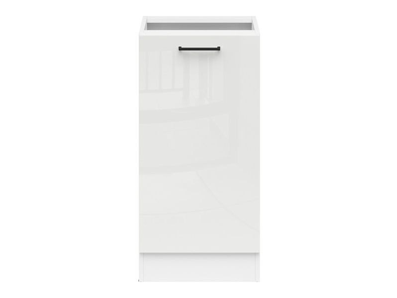 Кухонна тумба 50 см Junona Line BRW Black Red White D1D/50/82_P білий / білий крейдяний глянець фото - Купити Нижні кухонні тумби BLACK RED WHITE в епіцентрі меблів GerborDesign.com.ua, Київ, Дніпро, Львів, Луцьк, Хмельницький