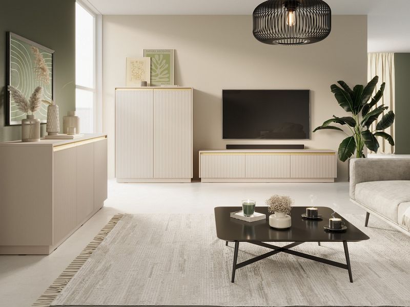 Комод Perfect Home Роял / Royal K104 2-дверный бежевый фото - Купить Комоды PERFECT HOME в эпицентре мебели GerborDesign.com.ua, Киев, Днепр, Львов, Луцк, Хмельницкий