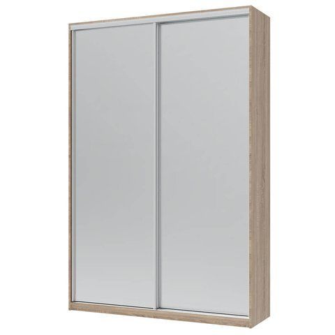 Шкаф-купе Сити Лайт Doros (Дорос) 2 Зеркала 150х45х225 см дуб сонома фото - Купить Шкафы-купе DOROS | ДОРОС в эпицентре мебели GerborDesign.com.ua, Киев, Днепр, Львов, Луцк, Хмельницкий