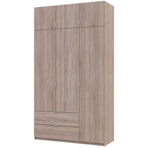 Шкаф с антресолью распашной для одежды Лукас Doros (Дорос) 3 ДСП 135х50х240 см дуб сонома фото - Купить Шкафы DOROS | ДОРОС в эпицентре мебели GerborDesign.com.ua, Киев, Днепр, Львов, Луцк, Хмельницкий