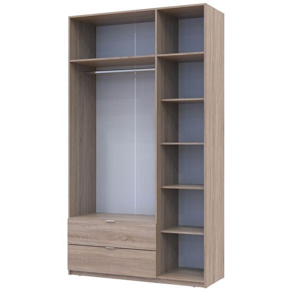 Шафа з антресоллю розпашна для одягу Лукас Doros (Дорос) 3 ДСП 135х50х240 см дуб сонома фото - Купити Шафи DOROS | ДОРОС в епіцентрі меблів GerborDesign.com.ua