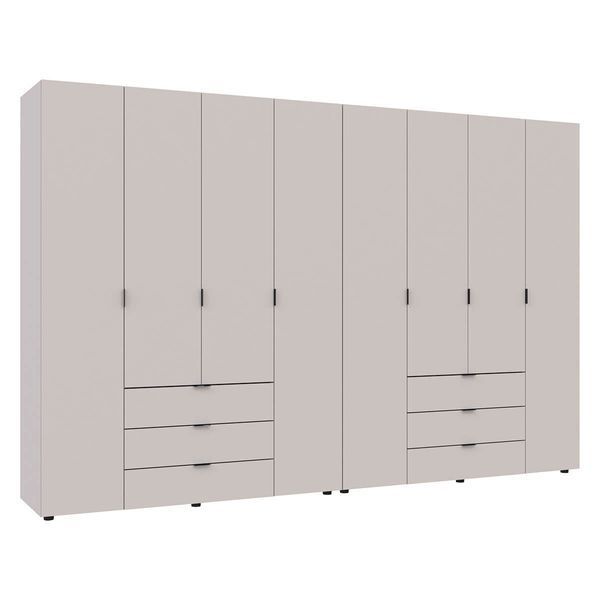 Шафа розпашна для одягу Гелар Doros (Дорос) комплект 4+4 ДСП 310х49,5х203,4 см кашемір фото - Купити Шафи DOROS | ДОРОС в епіцентрі меблів GerborDesign.com.ua
