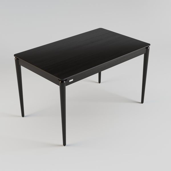 Стіл нерозкладний LOVKO Eclipse 130 x 80 чорний  фото - Купити Столи LOVKO в епіцентрі меблів GerborDesign.com.ua, Київ, Дніпро, Львів, Луцьк, Хмельницький