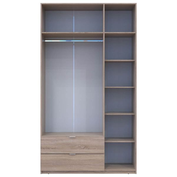 Шафа з антресоллю розпашна для одягу Лукас Doros (Дорос) 3 ДСП 135х50х240 см дуб сонома фото - Купити Шафи DOROS | ДОРОС в епіцентрі меблів GerborDesign.com.ua