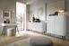Комод Perfect Home Зова / Zova 2-дверный с черными ножками K103 белый фото 7 - мебель Комоды PERFECT HOME