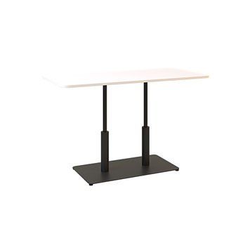 Стол LOVKO Ibiza LOVKO Soft LOVKO Double light 120x70 черный металл/белый ДСП (текстура)  фото - Купить Столы LOVKO в эпицентре мебели GerborDesign.com.ua