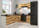 Угловая кухня 200x220 см Junona Line BRW, кухонный угловой гарнитур 2x2.2 м Black Red White білий / світлий дуб делано фото 1 - мебель Кухни BLACK RED WHITE, Киев, Днепр, Львов, Луцк, Хмельницкий