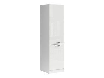 Кухонный шкаф высокий 50 см Junona Line BRW Black Red White D2D/50/195_P белый меловой глянец фото - Купить Навесные кухонные шкафы BLACK RED WHITE в эпицентре мебели GerborDesign.com.ua