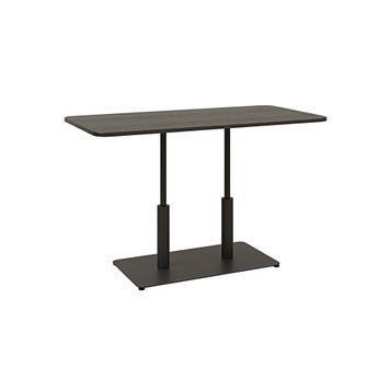 Стол LOVKO Ibiza LOVKO Soft LOVKO Double light 120x70 черный металл/черный ДСП (текстура)  фото - Купить Столы LOVKO в эпицентре мебели GerborDesign.com.ua