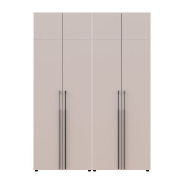 Шкаф для одежды с антресолью Каспер Doros (Дорос) 2+2 ДСП 180х48х245 см кашемир фото - Купить Шкафы DOROS | ДОРОС в эпицентре мебели GerborDesign.com.ua, Киев, Днепр, Львов, Луцк, Хмельницкий