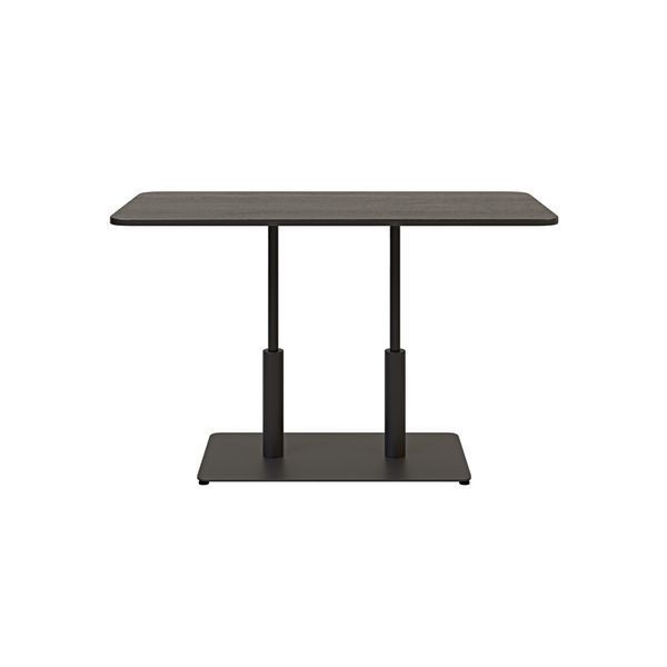 Стіл LOVKO Ibiza LOVKO Soft LOVKO Double light 120x70 чорний метал / чорний ДСП (текстура)  фото - Купити Столи LOVKO в епіцентрі меблів GerborDesign.com.ua