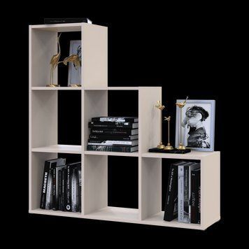 Стеллаж открытый Степ Doros (Дорос) 3х3 102,6х28,8х108 см кашемир фото - Купить Стеллажи DOROS | ДОРОС в эпицентре мебели GerborDesign.com.ua
