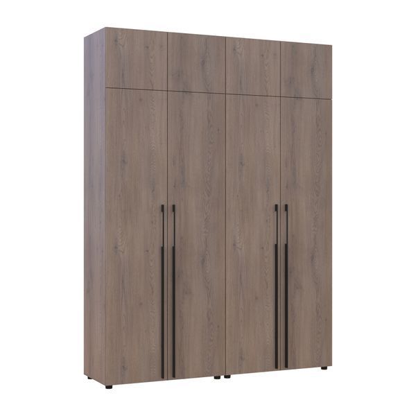 Шкаф для одежды с антресолью Каспер Doros (Дорос) 2+2 ДСП 180х48х245 см кремона канноло фото - Купить Шкафы DOROS | ДОРОС в эпицентре мебели GerborDesign.com.ua, Киев, Днепр, Львов, Луцк, Хмельницкий