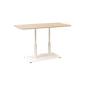Стол LOVKO Ibiza LOVKO Soft LOVKO Double light 120x70 белый металл/дуб ДСП (текстура)  фото - Купить Столы LOVKO в эпицентре мебели GerborDesign.com.ua