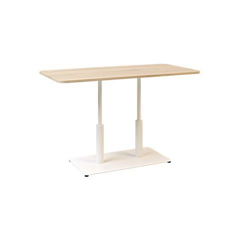 Стіл LOVKO Ibiza LOVKO Soft LOVKO Double light 120x70 білий метал / дуб ДСП (текстура)  фото - Купити Столи LOVKO в епіцентрі меблів GerborDesign.com.ua, Київ, Дніпро, Львів, Луцьк, Хмельницький