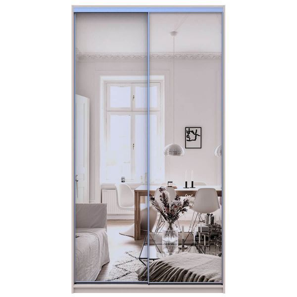 Шкаф-купе Сити Лайт Doros (Дорос) 2 Зеркала 120х60х225 см кашемир фото - Купить Шкафы-купе DOROS | ДОРОС в эпицентре мебели GerborDesign.com.ua