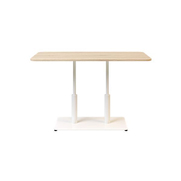 Стол LOVKO Ibiza LOVKO Soft LOVKO Double light 120x70 белый металл/дуб ДСП (текстура)  фото - Купить Столы LOVKO в эпицентре мебели GerborDesign.com.ua