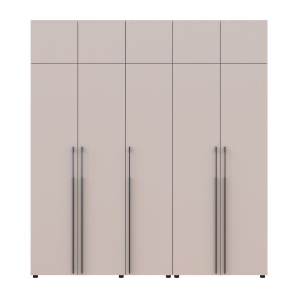 Шкаф для одежды с антресолью Каспер Doros (Дорос) 2+3 ДСП 225х48х245 см кашемир фото - Купить Шкафы DOROS | ДОРОС в эпицентре мебели GerborDesign.com.ua, Киев, Днепр, Львов, Луцк, Хмельницкий