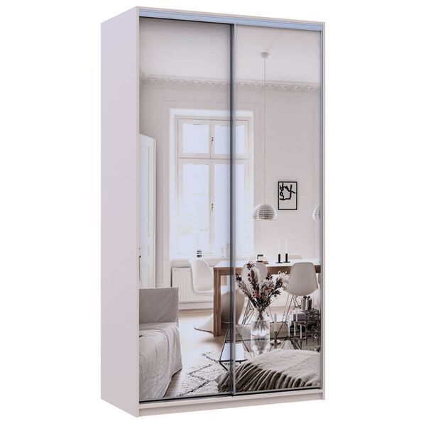 Шкаф-купе Сити Лайт Doros (Дорос) 2 Зеркала 120х60х225 см кашемир фото - Купить Шкафы-купе DOROS | ДОРОС в эпицентре мебели GerborDesign.com.ua