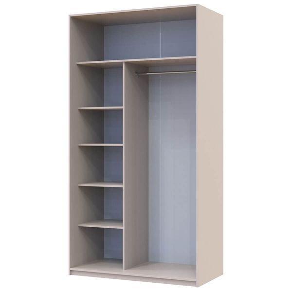 Шкаф-купе Сити Лайт Doros (Дорос) 2 Зеркала 120х60х225 см кашемир фото - Купить Шкафы-купе DOROS | ДОРОС в эпицентре мебели GerborDesign.com.ua