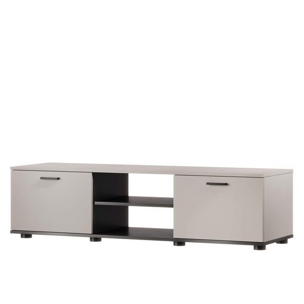 Тумба під телевізор SOHO Cama Meble RTV 140 S4 кашемір / чорний