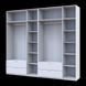 Шкаф с антресолью распашной для одежды Лукас Doros (Дорос) 3+3 ДСП 270х50х240, белый, артикул 42005114, фото 3
