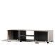 Наповнення тумби під телевізор SOHO Cama Meble RTV 140 S4 кашемір / чорний