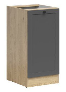 Кухонная тумба 40 см Junona Line BRW Black Red White D1D/40/82 дуб бернштайн / графіт фото - Купить Нижние кухонные шкафы BLACK RED WHITE в эпицентре мебели GerborDesign.com.ua