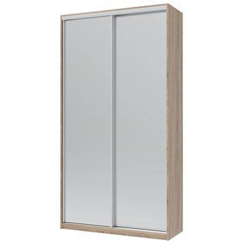 Шкаф-купе Сити Лайт Doros (Дорос) 2 Зеркала 120х60х225 см дуб сонома фото - Купить Шкафы-купе DOROS | ДОРОС в эпицентре мебели GerborDesign.com.ua