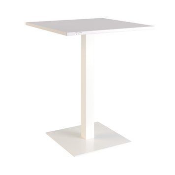 Стол LOVKO Tetra light 60 х 60 белый металл/белый ДСП (текстура)  фото - Купить Столы LOVKO в эпицентре мебели GerborDesign.com.ua