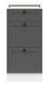 Кухонная тумба 40 см Junona Line BRW Black Red White D3S/40/82 белый / графит фото 2 - мебель Нижние кухонные шкафы BLACK RED WHITE, Киев, Днепр, Львов, Луцк, Хмельницкий