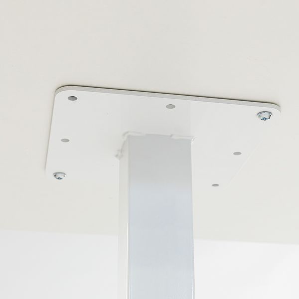Стіл LOVKO Tetra light 60 х 60 білий метал / білий ДСП (текстура)  фото - Купити Столи LOVKO в епіцентрі меблів GerborDesign.com.ua