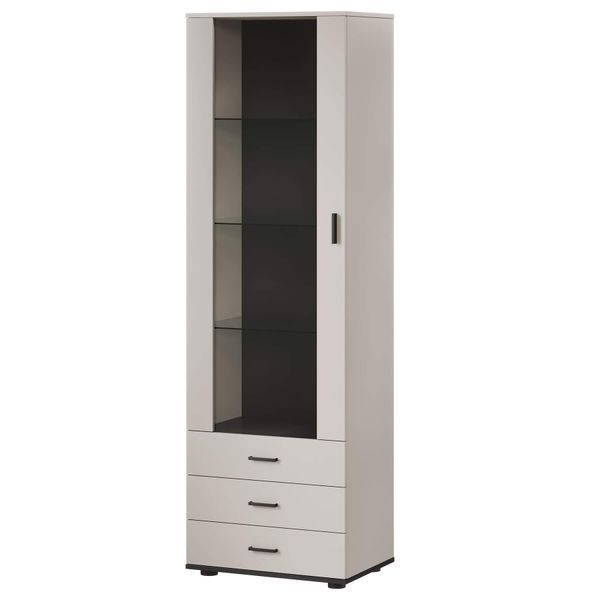Вітрина SOHO Cama Meble S1 кашемір / чорний