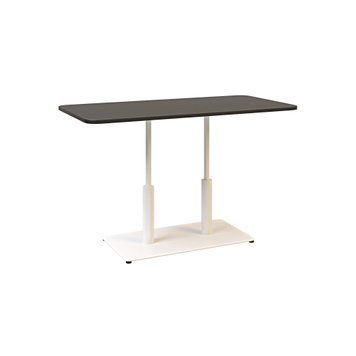 Стол LOVKO Ibiza LOVKO Soft LOVKO Double light 120x70 белый металл/черное ДСП (текстура)  фото - Купить Столы LOVKO в эпицентре мебели GerborDesign.com.ua
