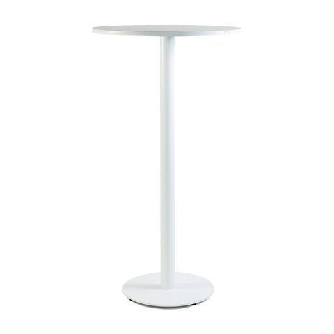 Стол LOVKO Soul light bar d-60 белый металл/белый ДСП (текстура)  фото - Купить Столы LOVKO в эпицентре мебели GerborDesign.com.ua