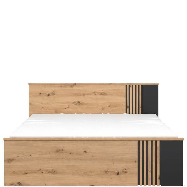 Ліжко з шухлядою Vabres BRW LOZ/160-SZU Black Red White, дуб артізан / чорни S620-LOZ/160-DASN/DASN/CA-S620-SZU-DASN фото 4