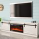 Тумба під телевізор з електрокаміном Granero Cama Meble, білий