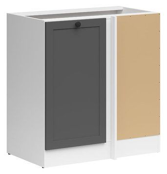 Кухонная тумба угловая 100 см Junona Line BRW Black Red White DNW/100/82 белый / графит фото - Купить Нижние кухонные шкафы BLACK RED WHITE в эпицентре мебели GerborDesign.com.ua