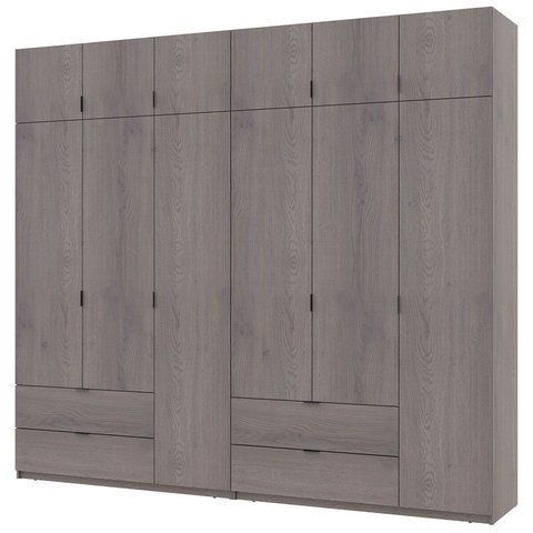 Шкаф с антресолью распашной для одежды Лукас Doros (Дорос) 3+3 ДСП 270х50х240 канноло фото - Купить Шкафы DOROS | ДОРОС в эпицентре мебели GerborDesign.com.ua, Киев, Днепр, Львов, Луцк, Хмельницкий
