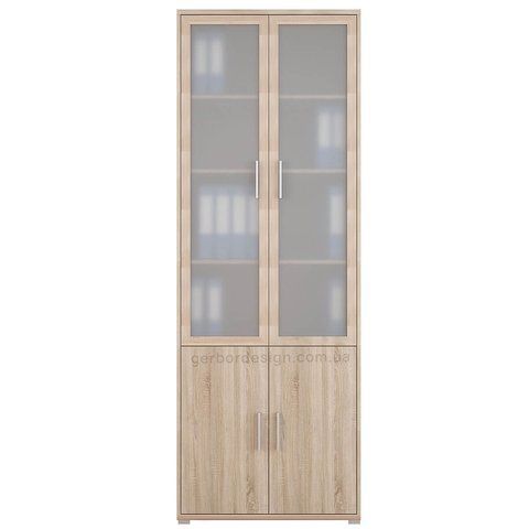 Вітрина Офіс Лайн Гербор REG2W2D/79/220 Office Line Gerbor дуб сонома фото - Купити Вітрини ГЕРБОР | GERBOR в епіцентрі меблів GerborDesign.com.ua, Київ, Дніпро, Львів, Луцьк, Хмельницький