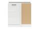 Кухонная тумба угловая 100 см Junona Line BRW Black Red White DNW/100/82_P белый меловой глянец фото 2 - мебель Нижние кухонные шкафы BLACK RED WHITE