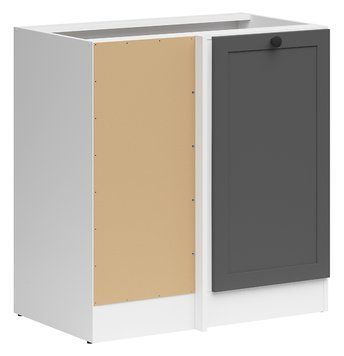 Кухонная тумба угловая 100 см Junona Line BRW Black Red White DNW/100/82 белый / графит фото - Купить Нижние кухонные шкафы BLACK RED WHITE в эпицентре мебели GerborDesign.com.ua