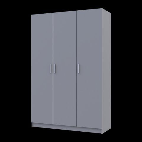 Шафа розпашна для одягу Промо Doros (Дорос) 3 ДСП 135х48х204 сірий фото - Купити Шафи DOROS | ДОРОС в епіцентрі меблів GerborDesign.com.ua, Київ, Дніпро, Львів, Луцьк, Хмельницький