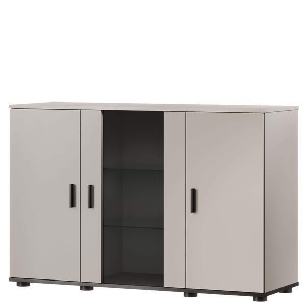 Комод SOHO Cama Meble S7 кашемір / чорний