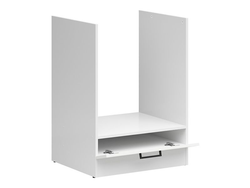 Кухонная тумба для духовки 60 см Junona Line BRW Black Red White DPK/60/82 белый меловой глянец фото - Купить Нижние кухонные шкафы BLACK RED WHITE в эпицентре мебели GerborDesign.com.ua, Киев, Днепр, Львов, Луцк, Хмельницкий