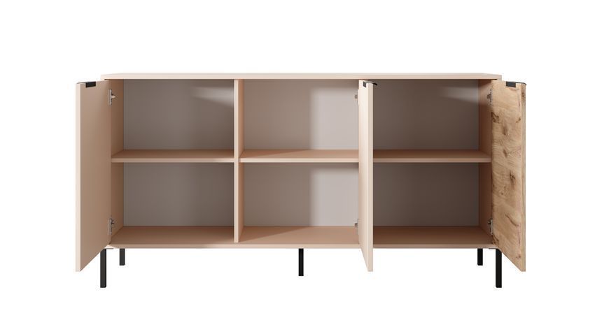 Комод Perfect Home Рейв / Rave 3-дверний 3D/153 бежевый / дуб викинг фото - Купити Комоди PERFECT HOME в епіцентрі меблів GerborDesign.com.ua