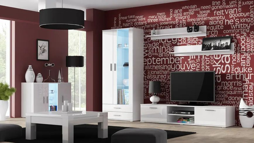 Комод SOHO Cama Meble S7 білий / білий глянець фото - Купити Комоди CAMA MEBLE в епіцентрі меблів GerborDesign.com.ua