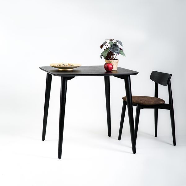 Стол LOVKO Dan 80х80 черный  фото - Купить Столы LOVKO в эпицентре мебели GerborDesign.com.ua, Киев, Днепр, Львов, Луцк, Хмельницкий