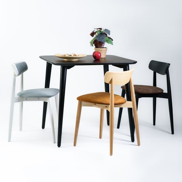 Стол LOVKO Dan 80х80 черный  фото - Купить Столы LOVKO в эпицентре мебели GerborDesign.com.ua, Киев, Днепр, Львов, Луцк, Хмельницкий